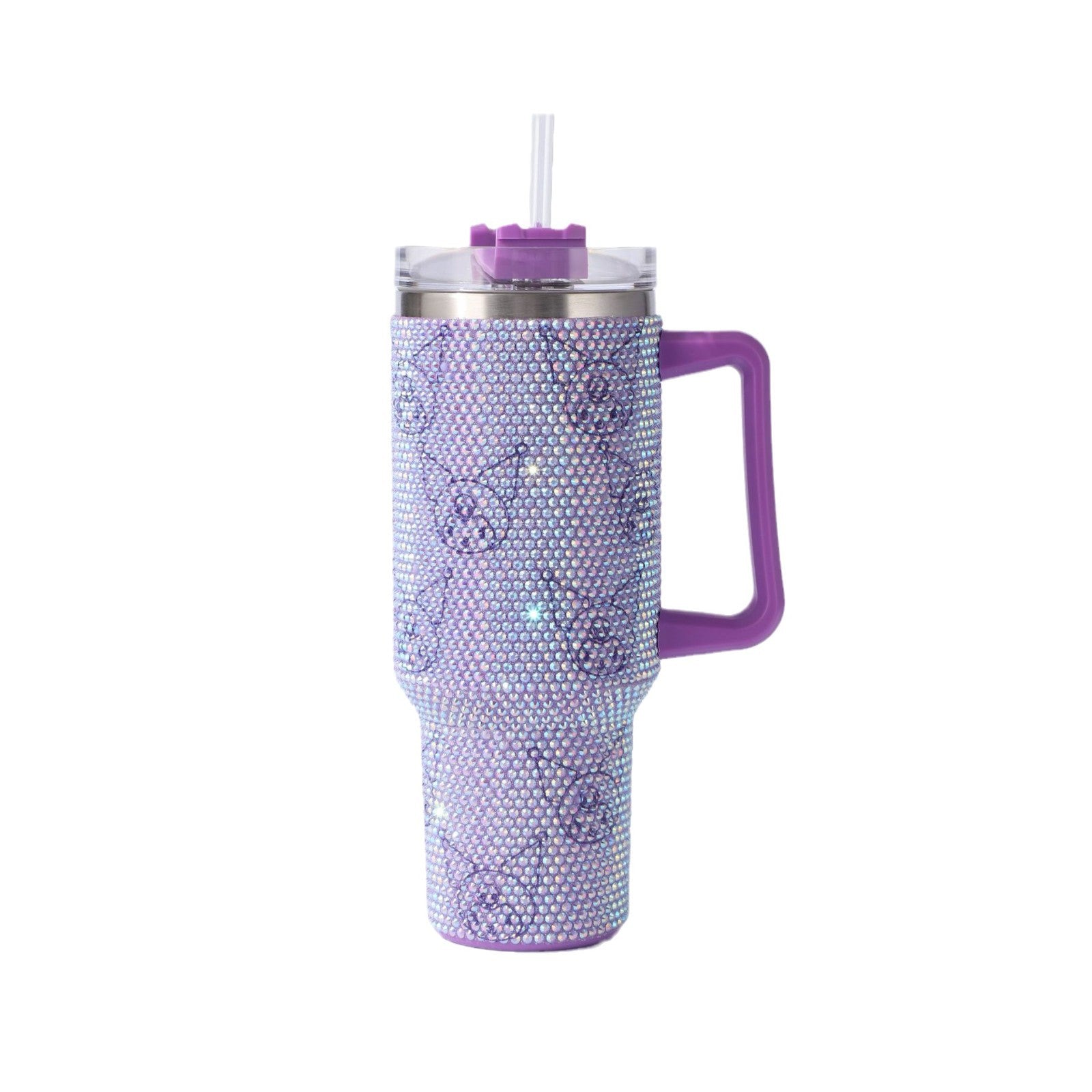 Wholesale Cartoon drill 40oz 304 stainless steel cup with straw car